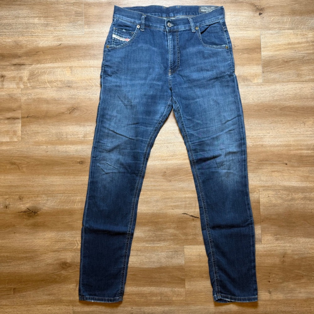 Diesel Krailey Jogg Jeans Womens 27 Blue Boyfriend Stretch Made In Italy 069RX